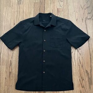 Tommy Bahama Black Casual Button Down Shirt